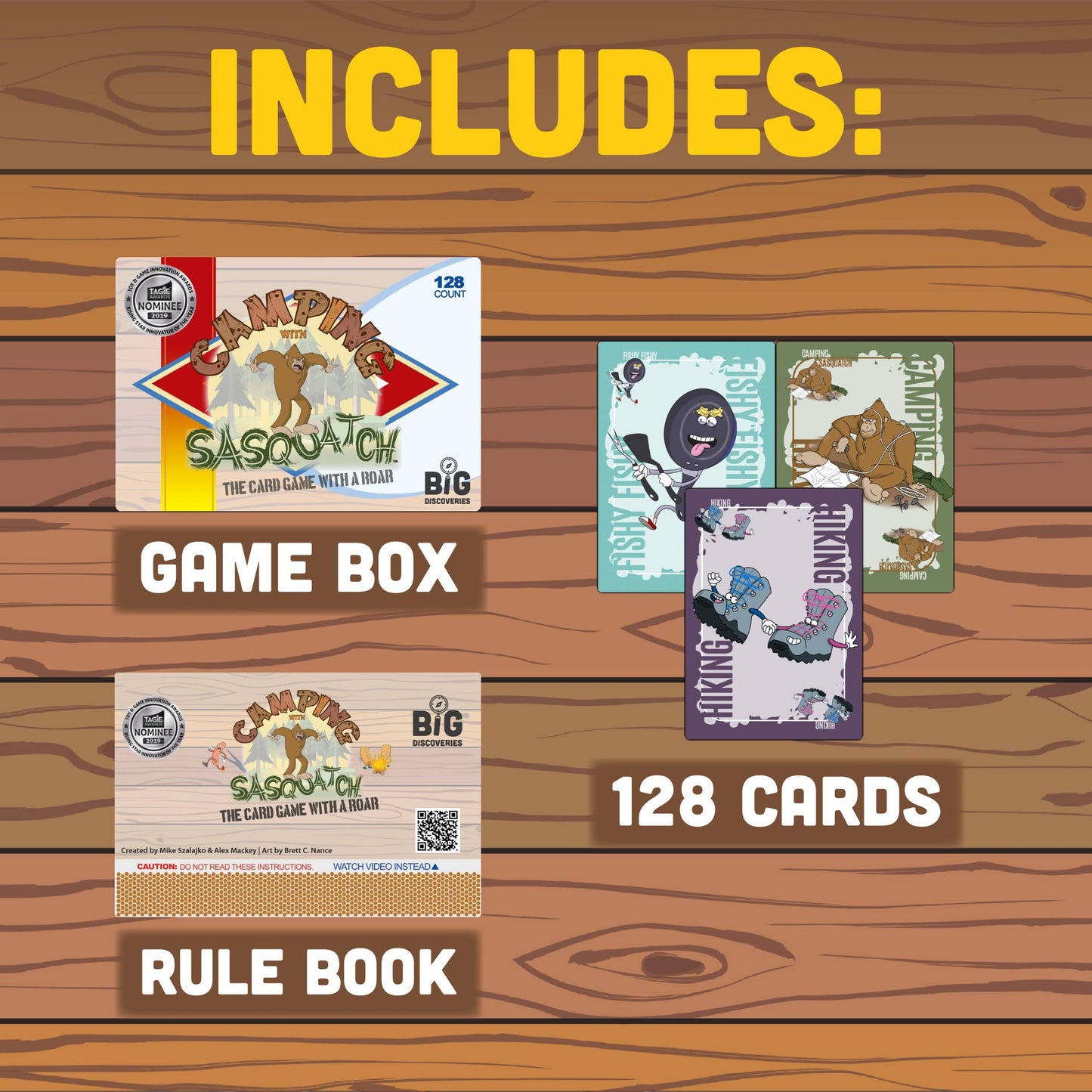 Camping with Sasquatch Card Game - Fun for Kids & Adults