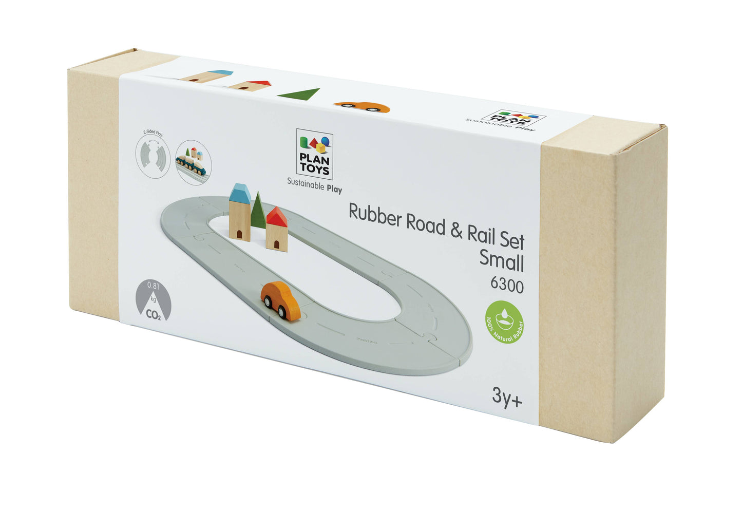 Rubber Road & Rail Car Set
