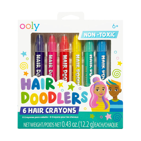 Hair Doodlers: Hair Crayons (Set of 6)