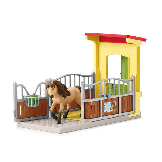 Pony Box With Iceland Pony Stallion Farm Toys Play Set