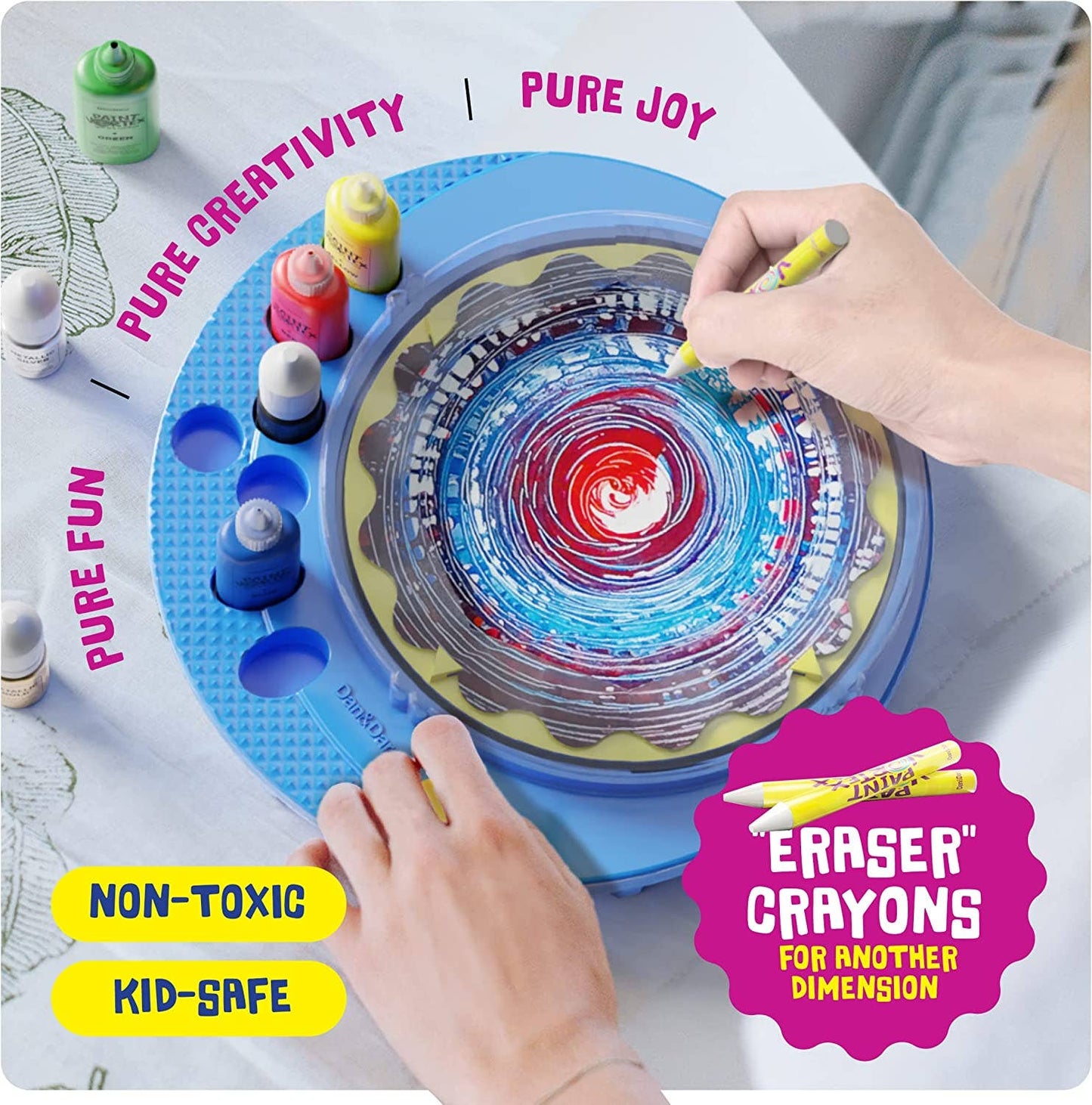 Spin Art Machine Kit - Paint Vortex Station Center