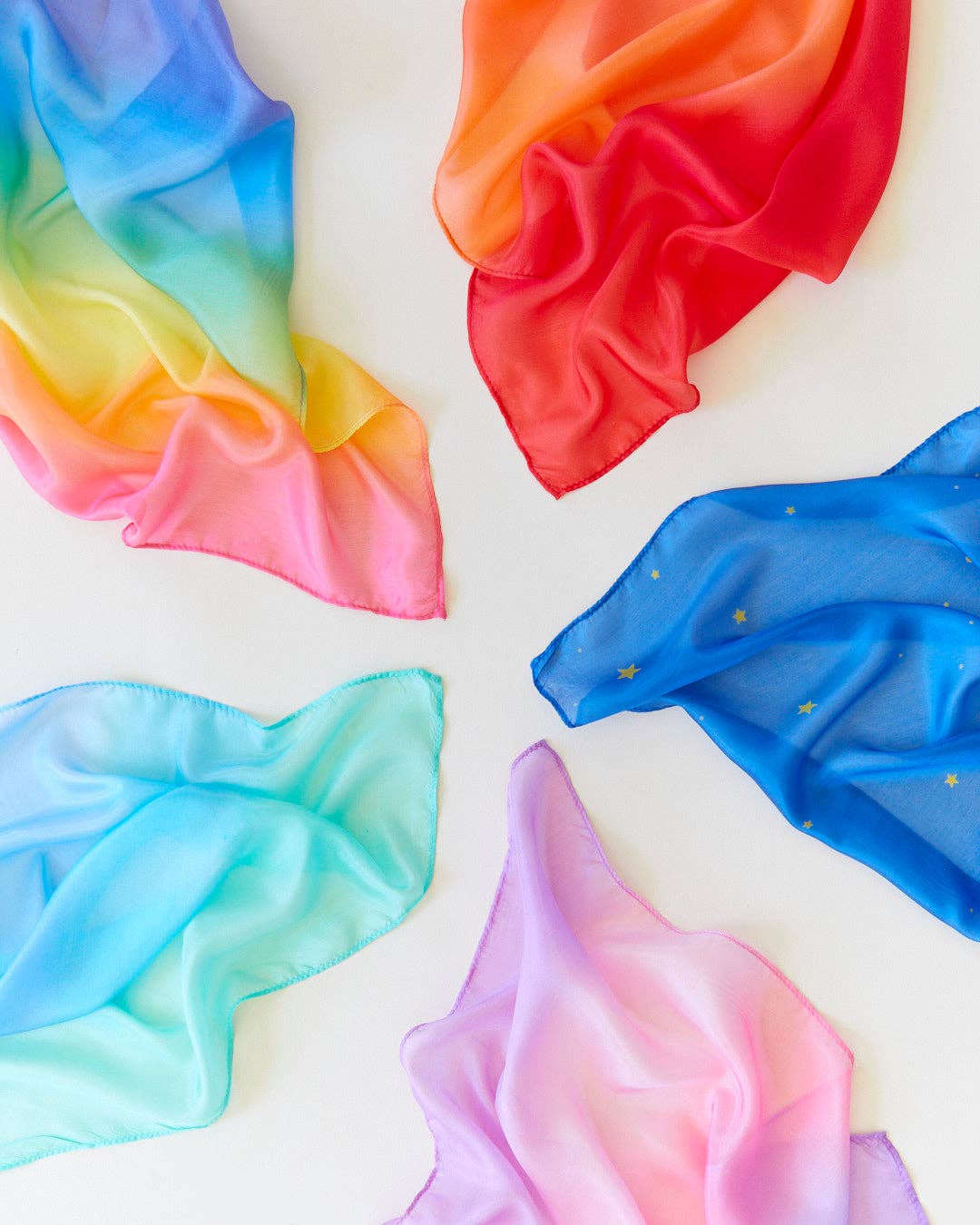 Mini Enchanted Playsilks: Rainbow