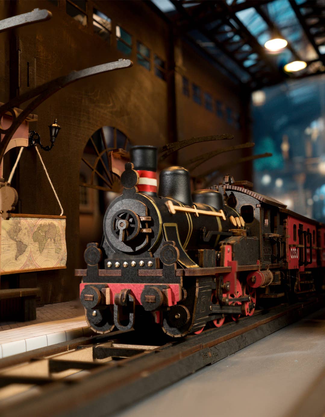 DIY Wooden Puzzle: Steam Journey