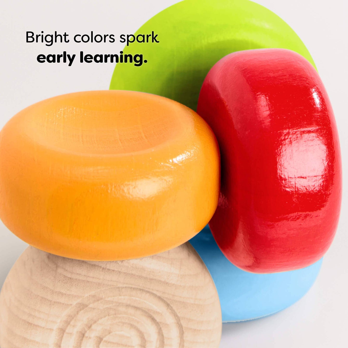 Color Drops Wooden Grasping and Teething Toy