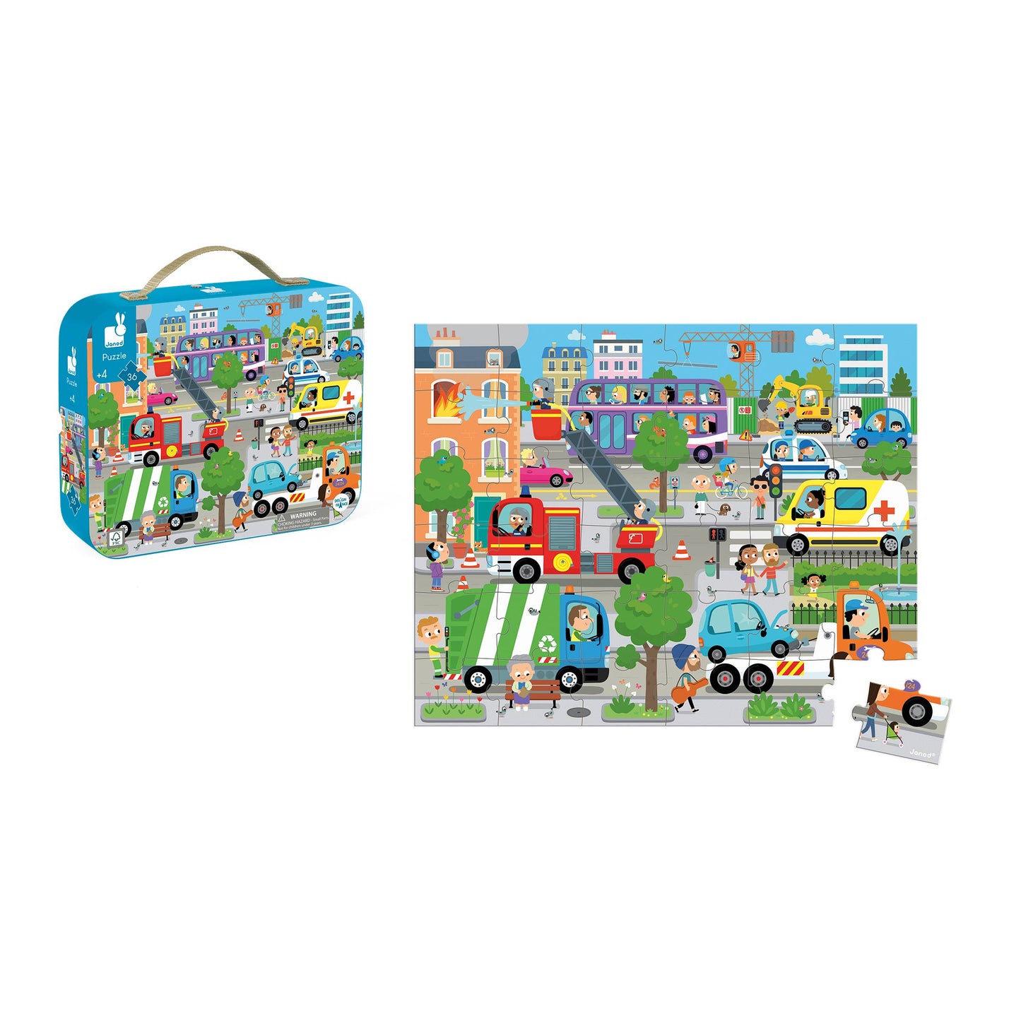 Suitcase Puzzle - City - 36 Pieces