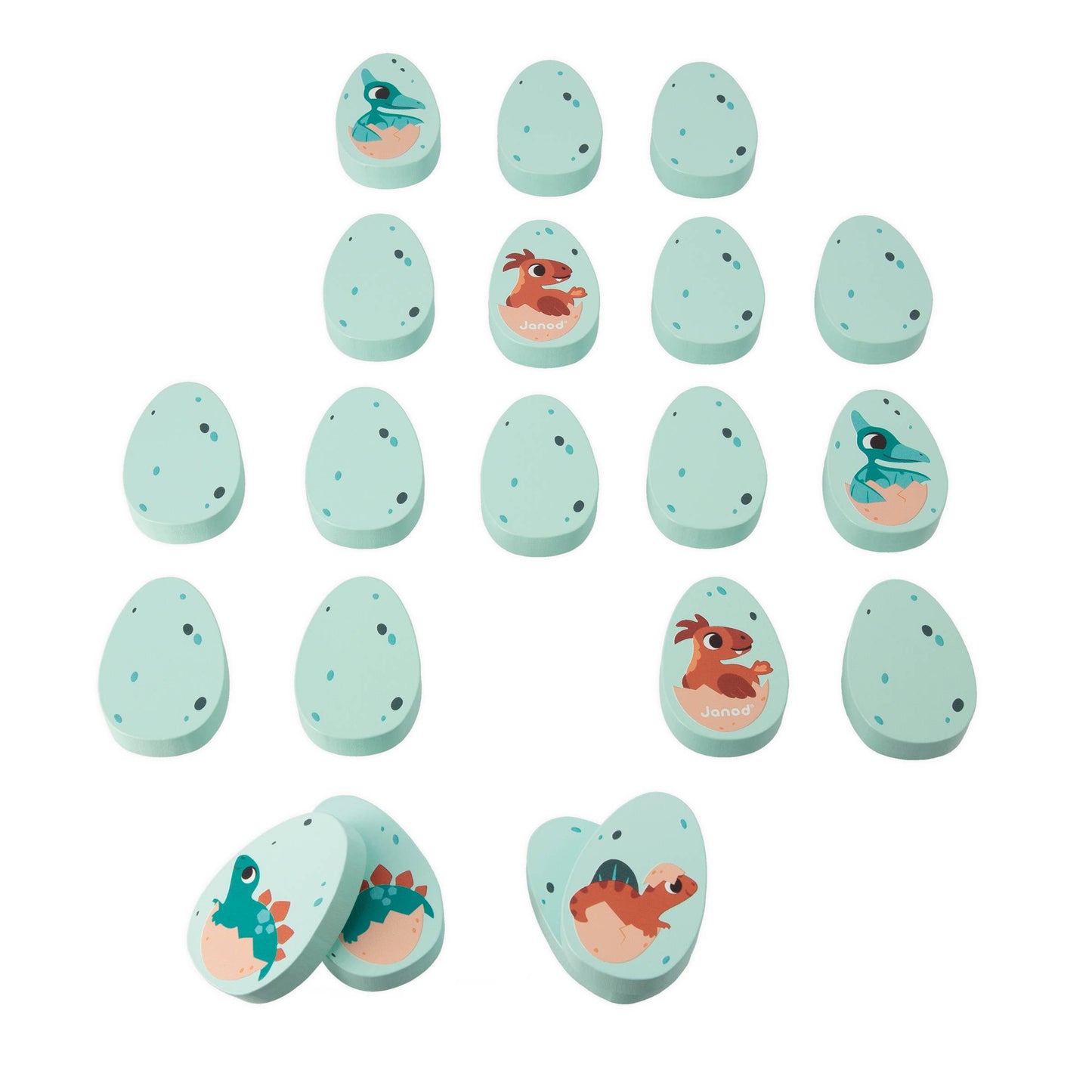 Dino | Memory Game | 20 wooden pieces | Ages 2 years+