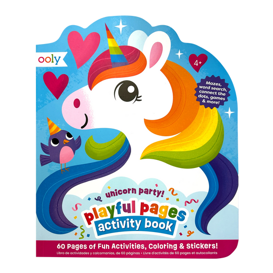 Playful Pages Activity Book - Unicorn Party - 60 Pages