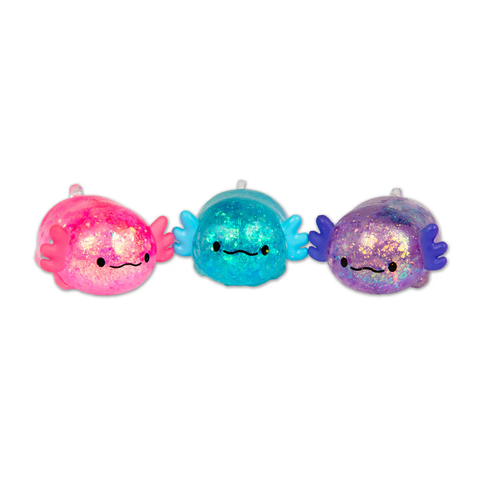 Scrunchems® Mini Sugar Axolotls Squishy Fidget Toy -3 Pcs