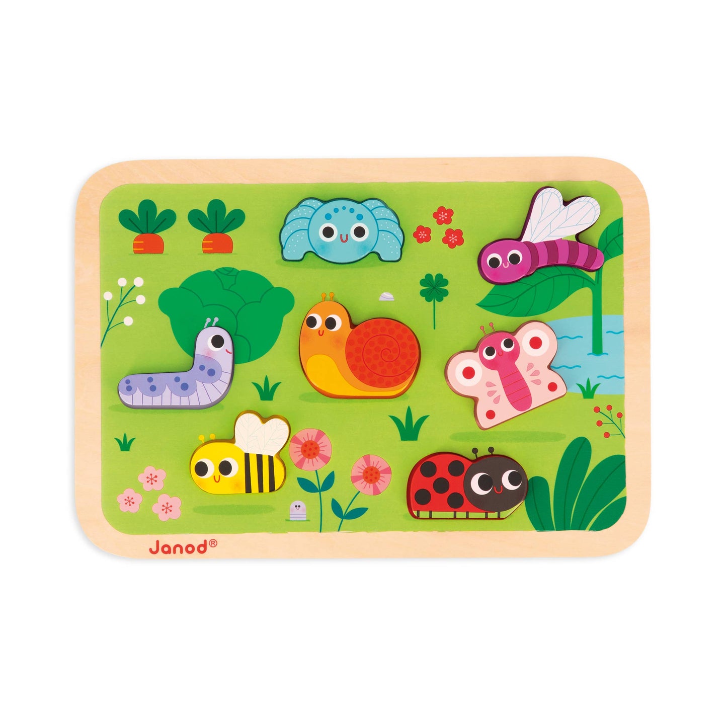Janod - Chunky Puzzle: Garden
