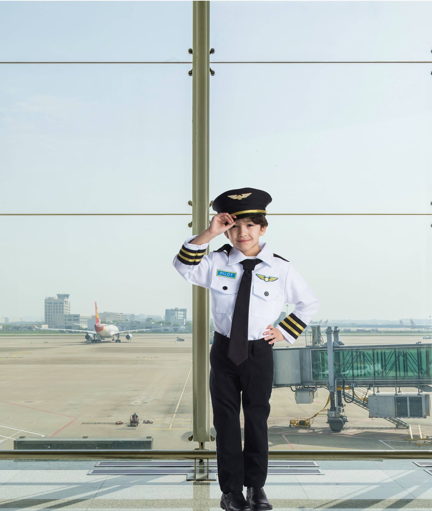Pilot Role Play Set Costume: Ages 3-10