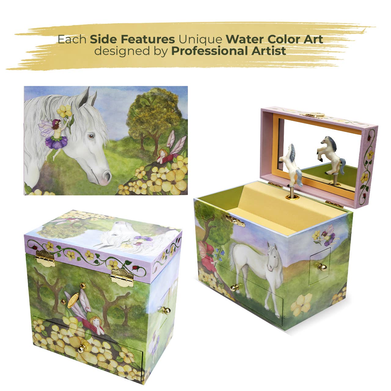 Horse Fairy Music Box