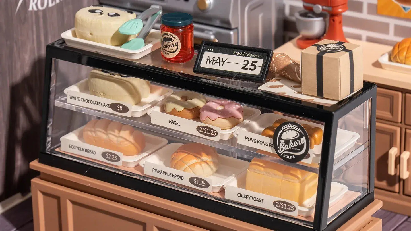 DIY Miniature House Kit: Golden Wheat Bakery