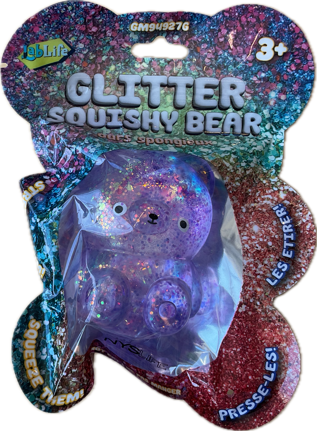 Glitter Squish Bear Sensory Toys