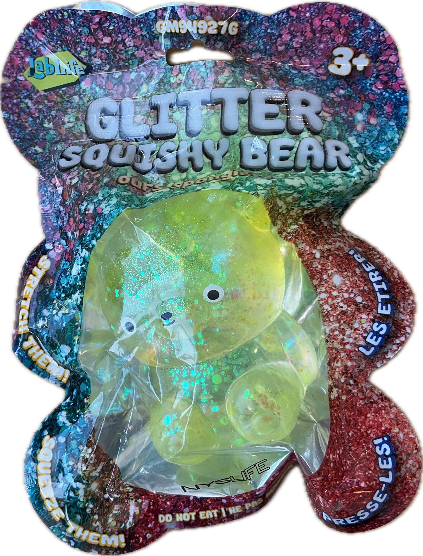 Glitter Squish Bear Sensory Toys