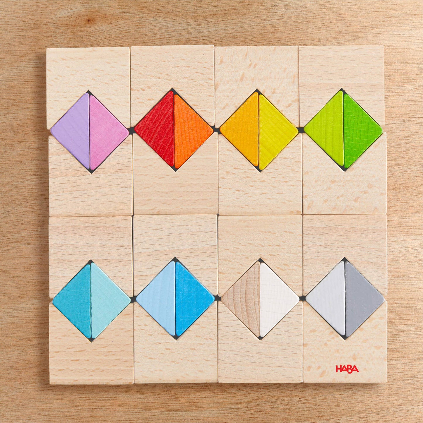 Colorful Triangle Wooden Block Game