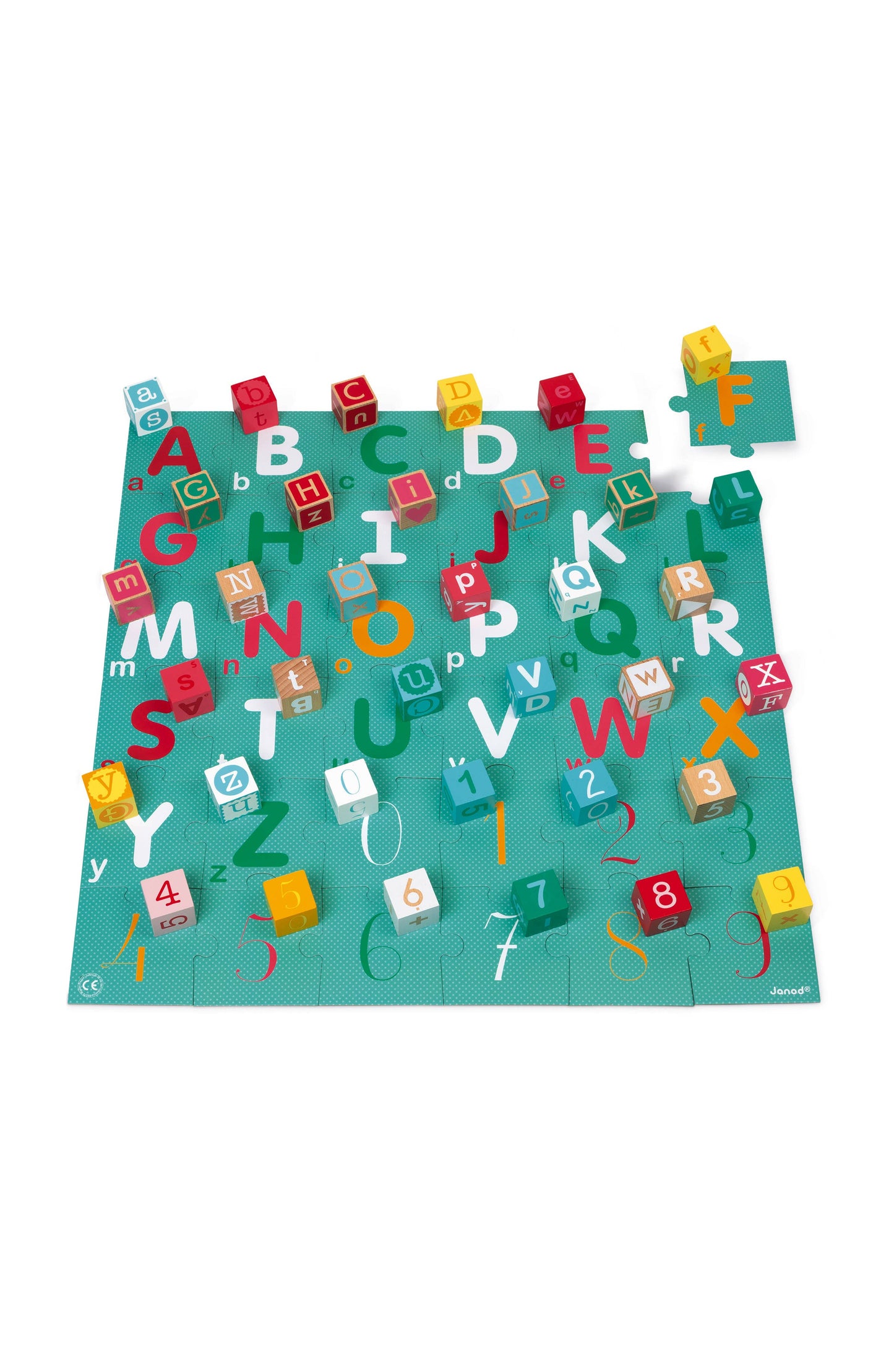 Kubix 40-cube Set + Lettters/numbers Puzzle