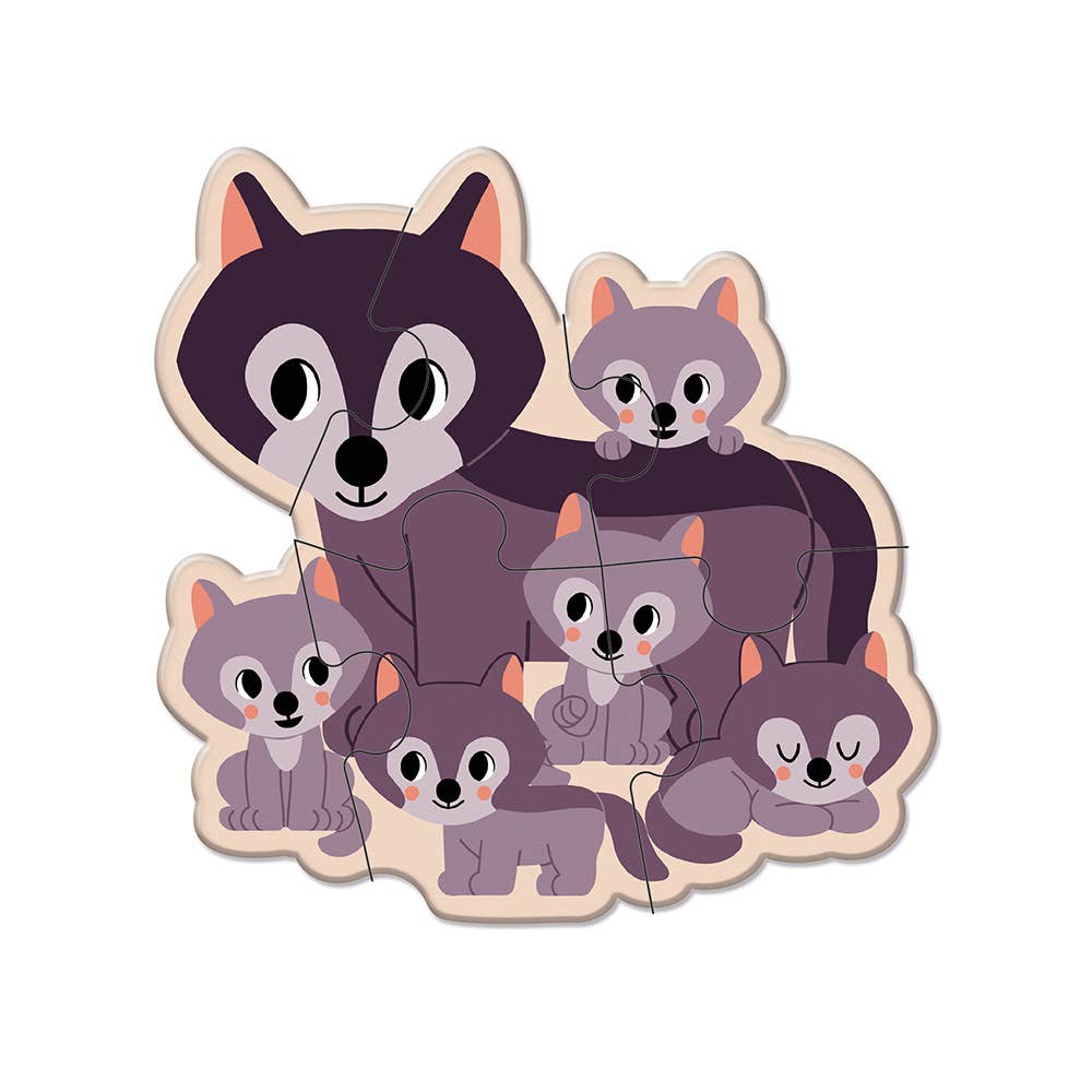 Janod - Five Animal Puzzles