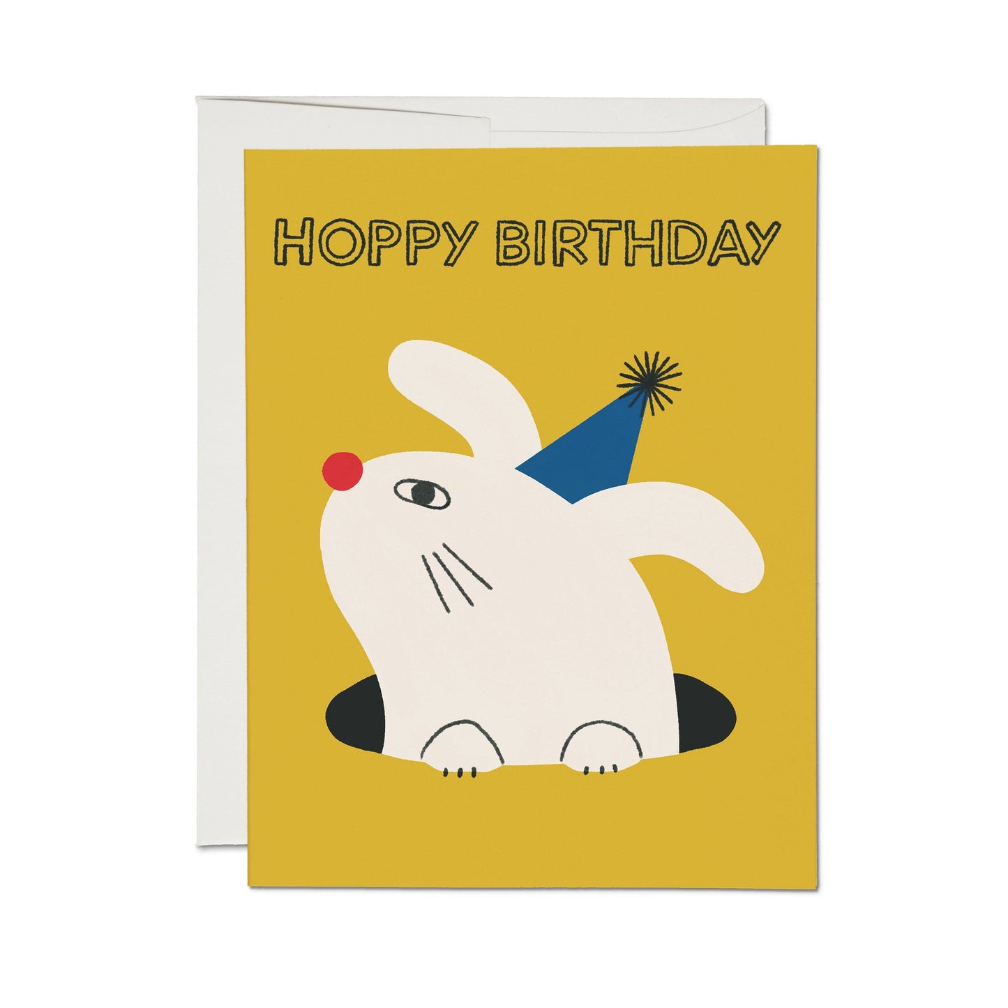 Hoppy Birthday greeting card: Single