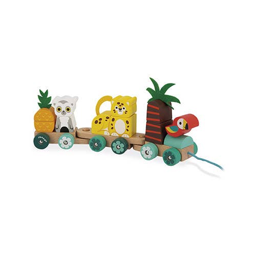 Tropik | Pull Along Train | Stackable Pieces