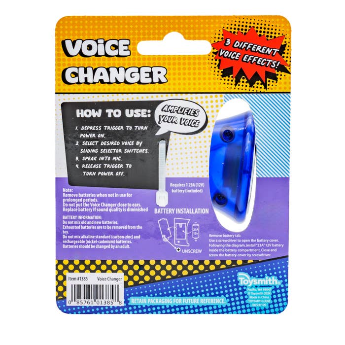 3.25" Mini Voice Changer, Colors Vary, Amplifier, Megaphone