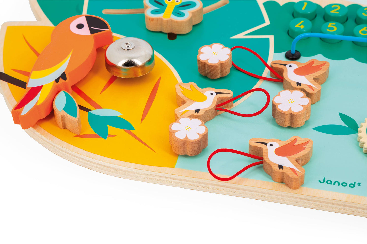 Tropik | Crocodile Multi-Activity Busy Board | 14 activities