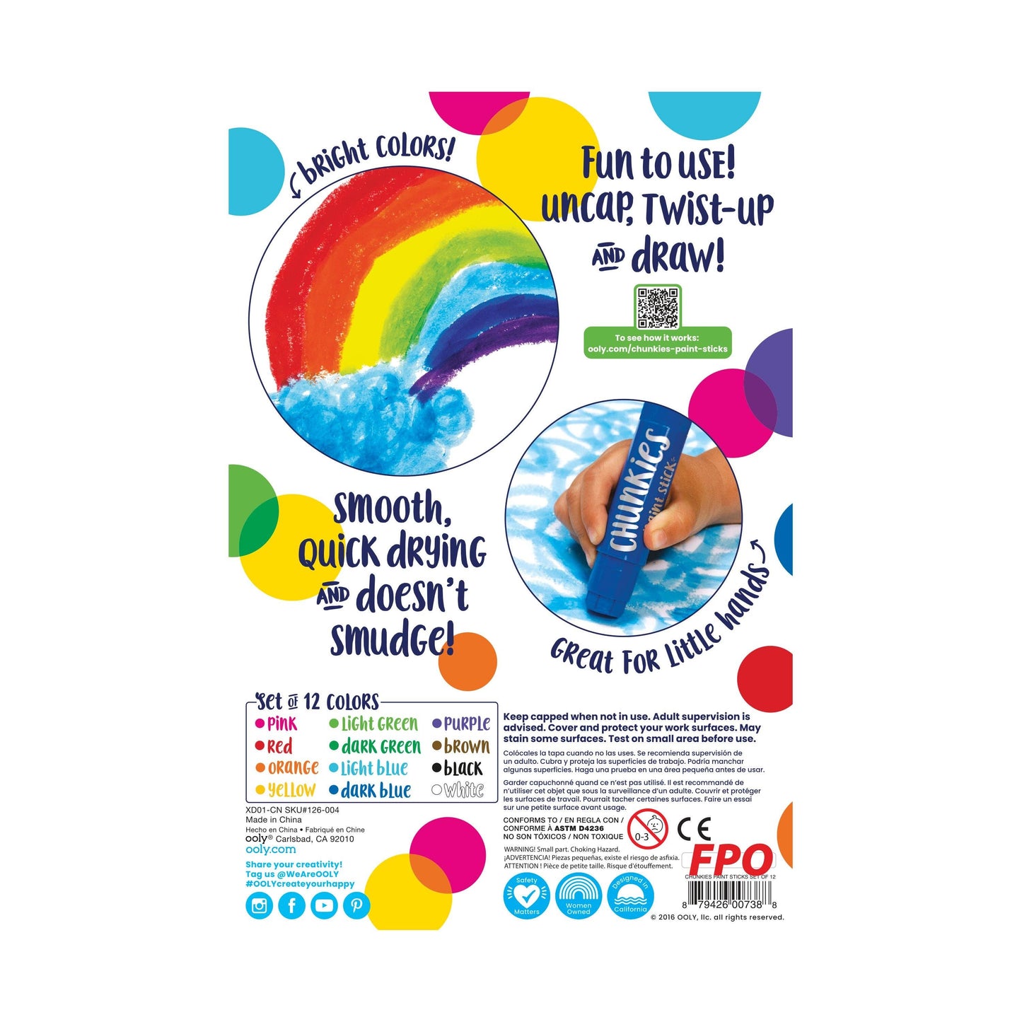 Chunkies Paint Sticks Original Pack - Set of 12