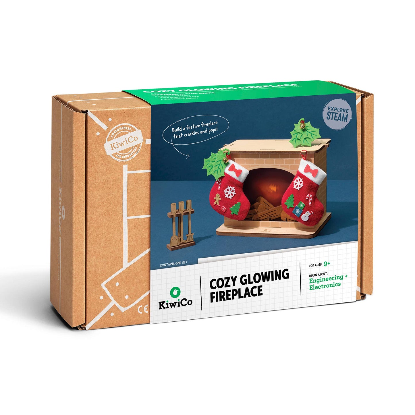 Cozy Glowing Fireplace Science Kit for Kids