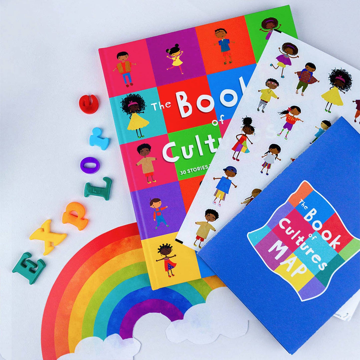 The Book of Cultures with Stickers, Perfect for Book Nooks!