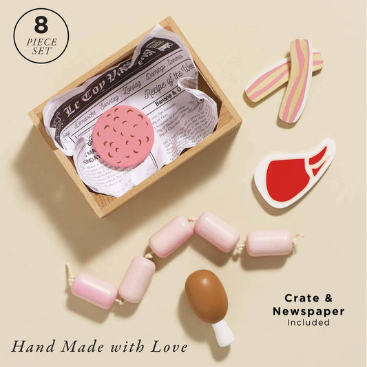 Butchers Meat Wooden Market Crate