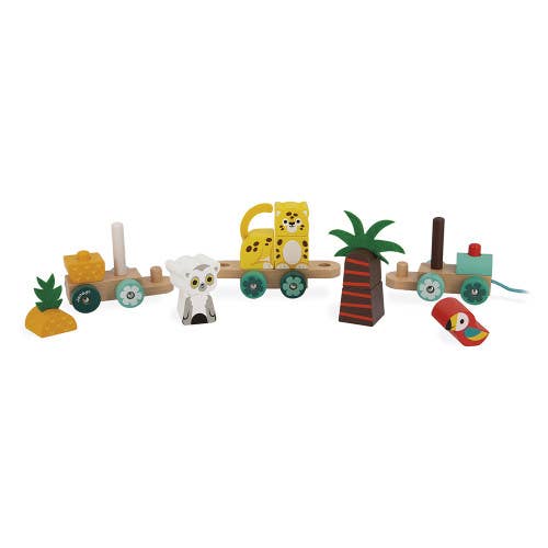 Tropik | Pull Along Train | Stackable Pieces