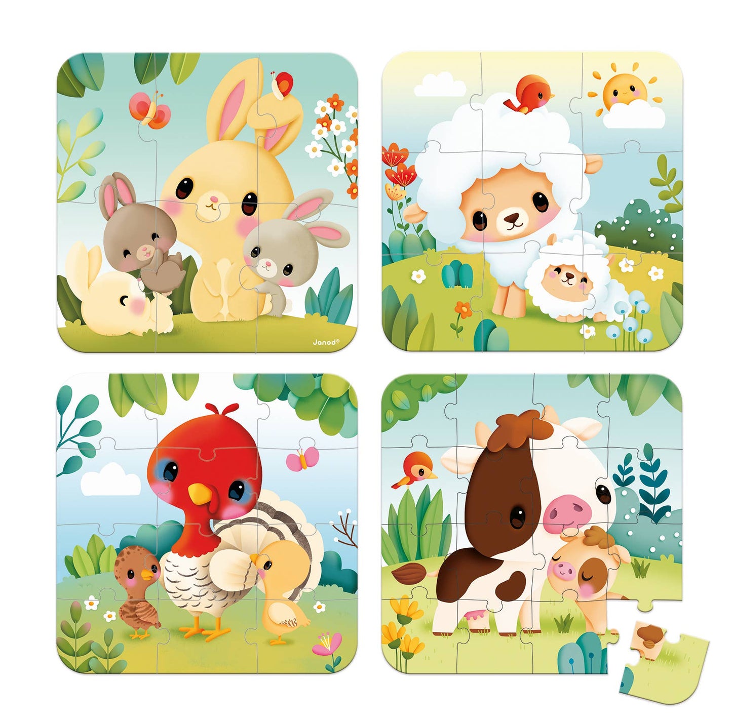 PUZZLE - FARM ANIMAL PROGRESSIVE PUZZLES