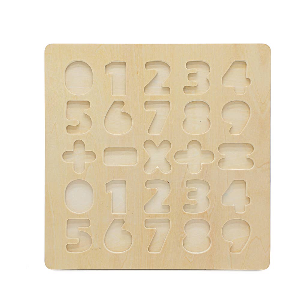 Leo & Friends Wooden Chunky Number Math Puzzle