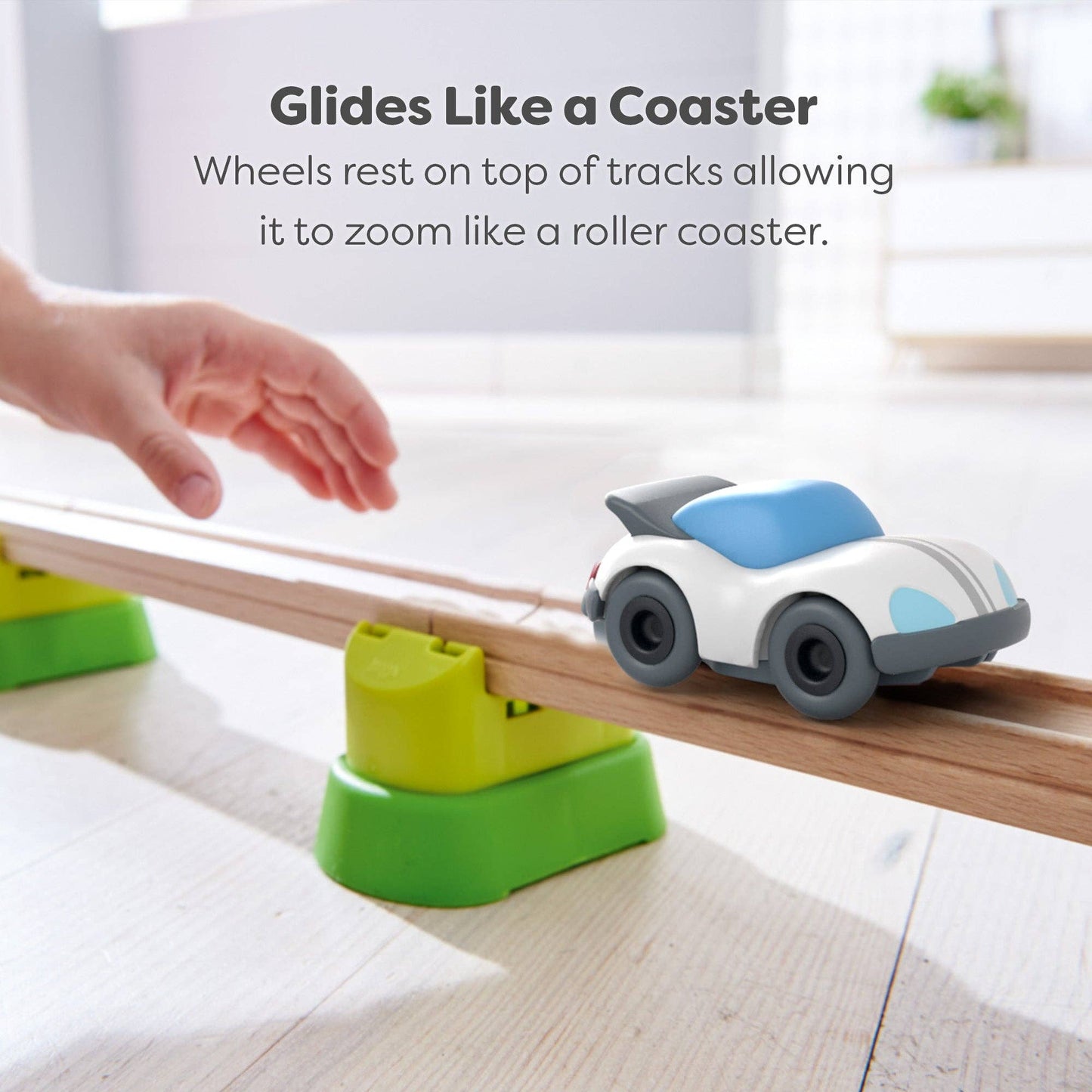 HABA Cars White Speedster with Momentum Motor