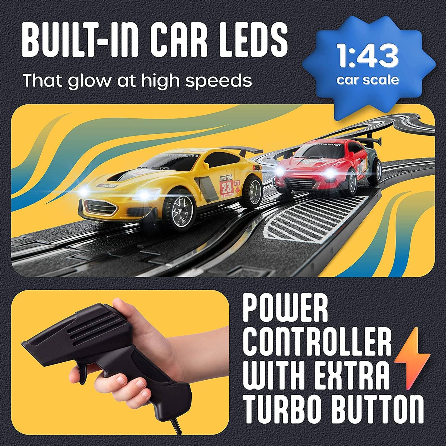 Slot Car Race Track Sets, Battery or Electric Race Car Track: Ultimate Track Master
