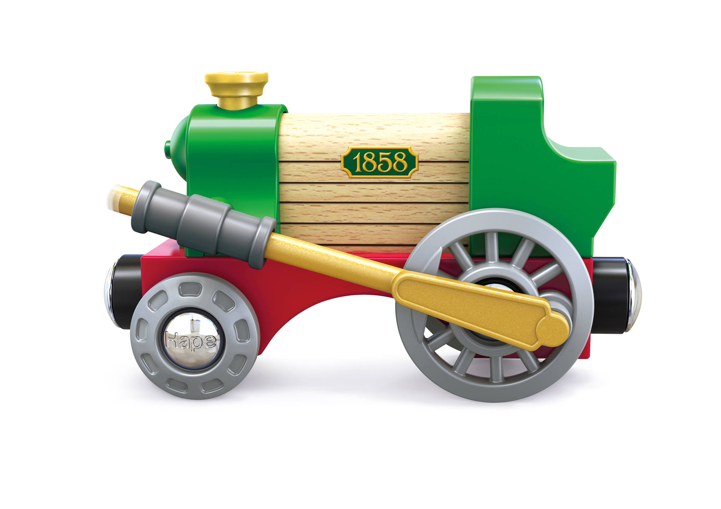 Wooden Retro Train & Station Set