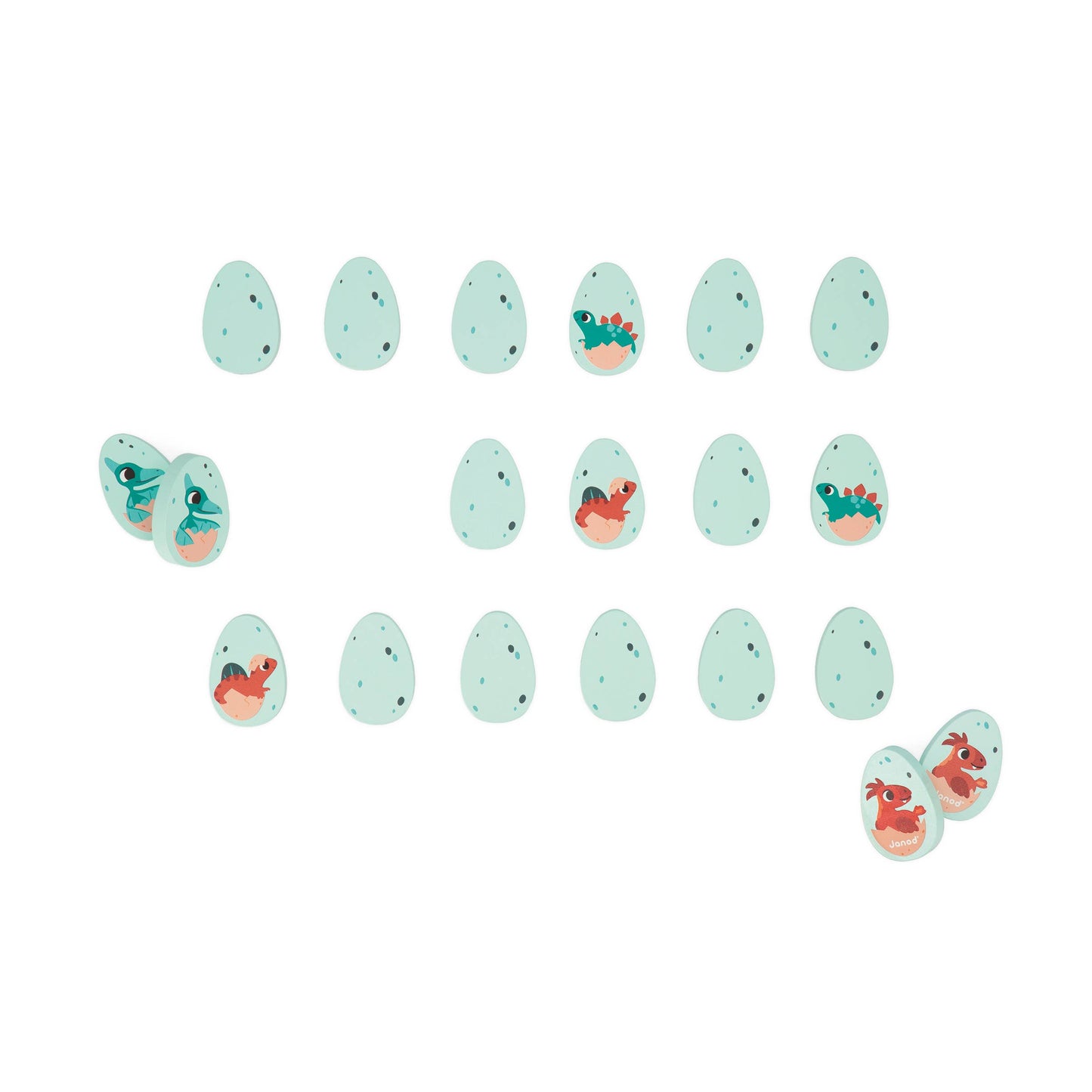 Dino | Memory Game | 20 wooden pieces | Ages 2 years+