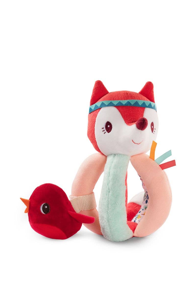 Alice The Fox | Plush Activity Rattle with Handles