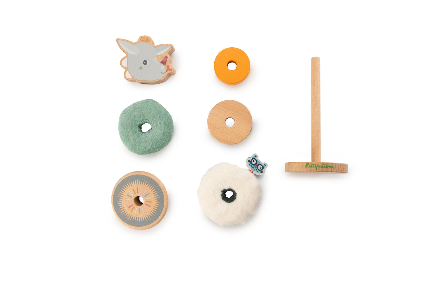 Joe the Dragon | Sensory Stacking Tower | 7 Pieces