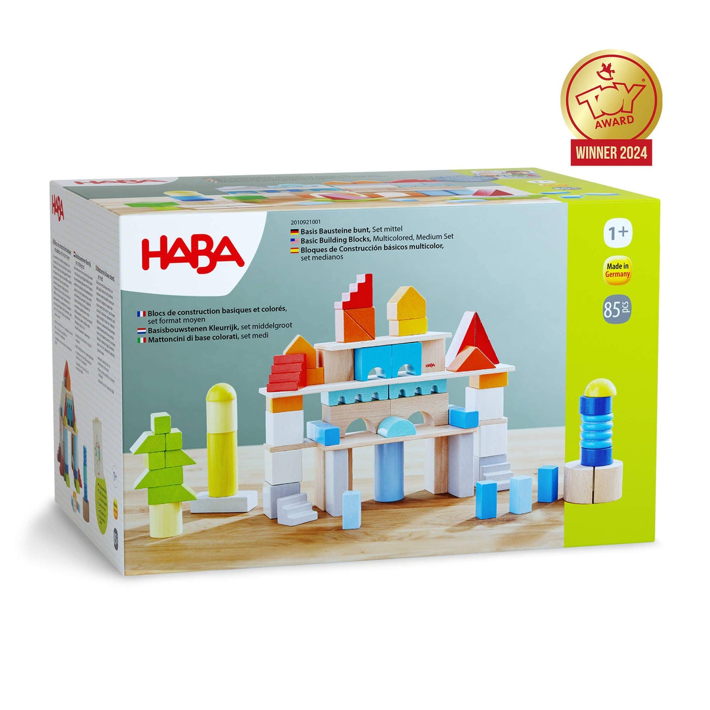 Colored Building Blocks - 85 Piece Set
