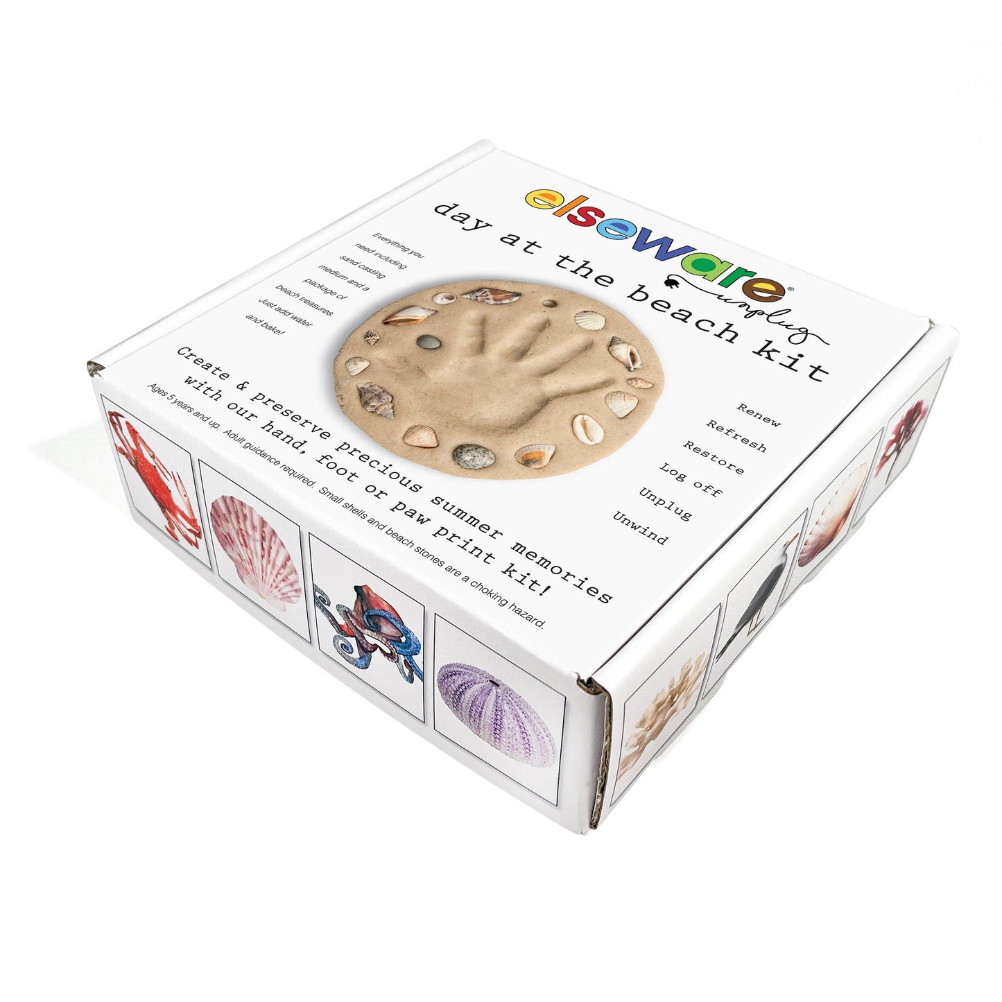 Day at the Beach - Kids Hand & Footprint Keepsake Craft