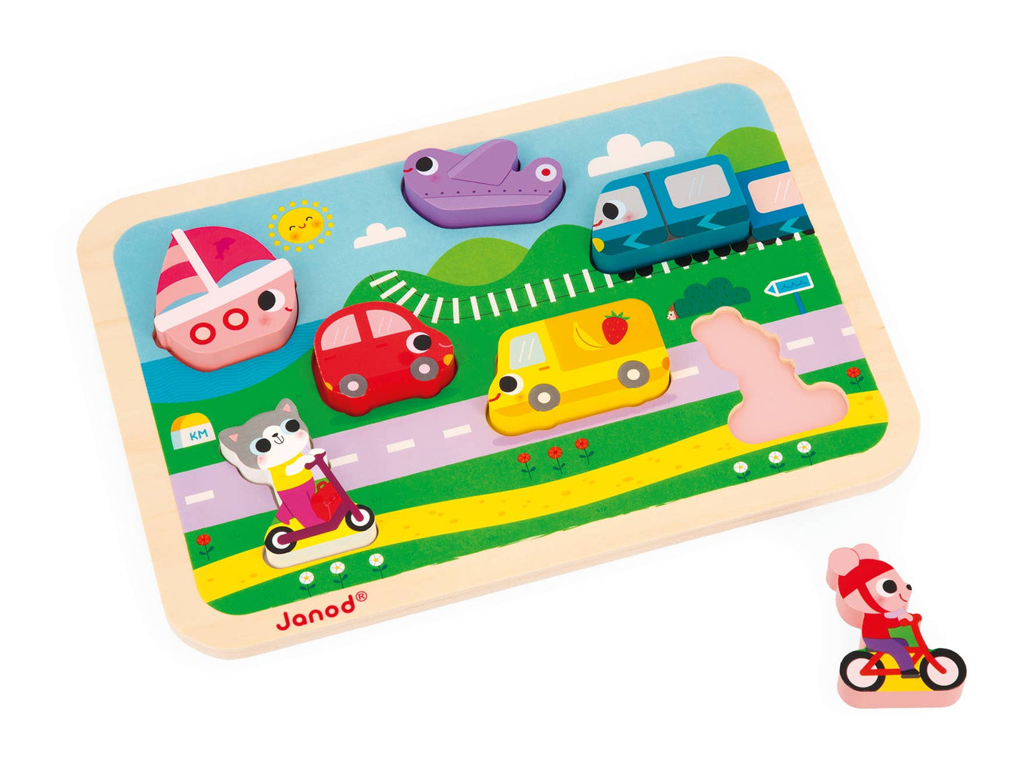 CHUNKY PUZZLE |  VEHICLES | 7 STAND-ALONE PIECES