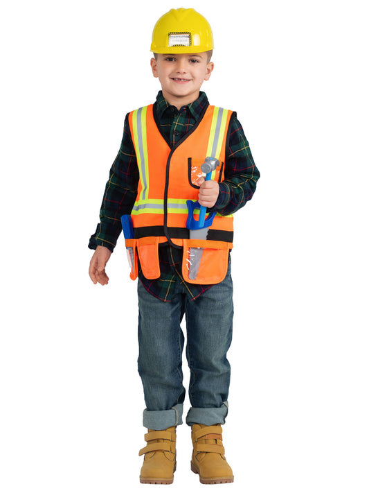 Construction Worker Role Play Costume Set - Kids