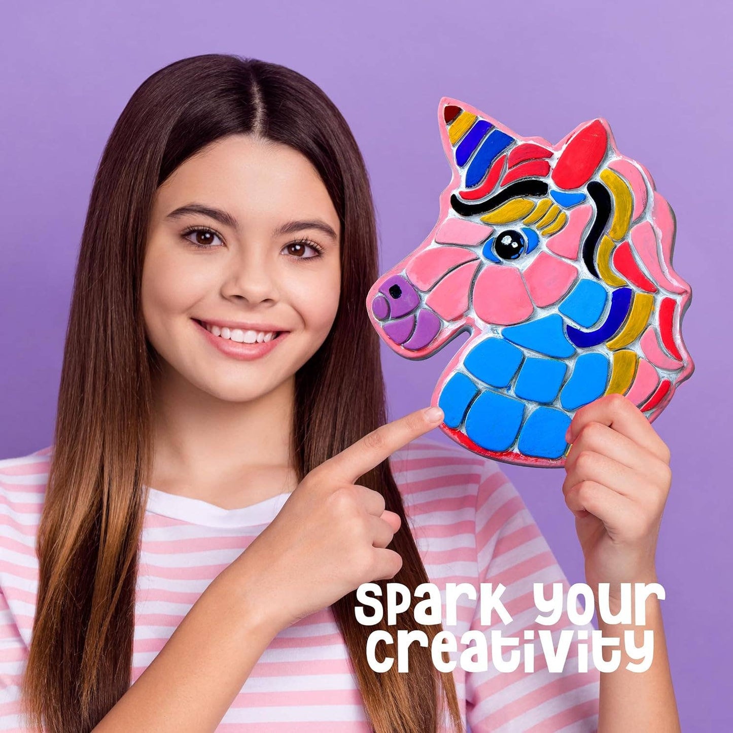 Stepping Stone Painting Kit for Kids - Paint 5 Garden Stones