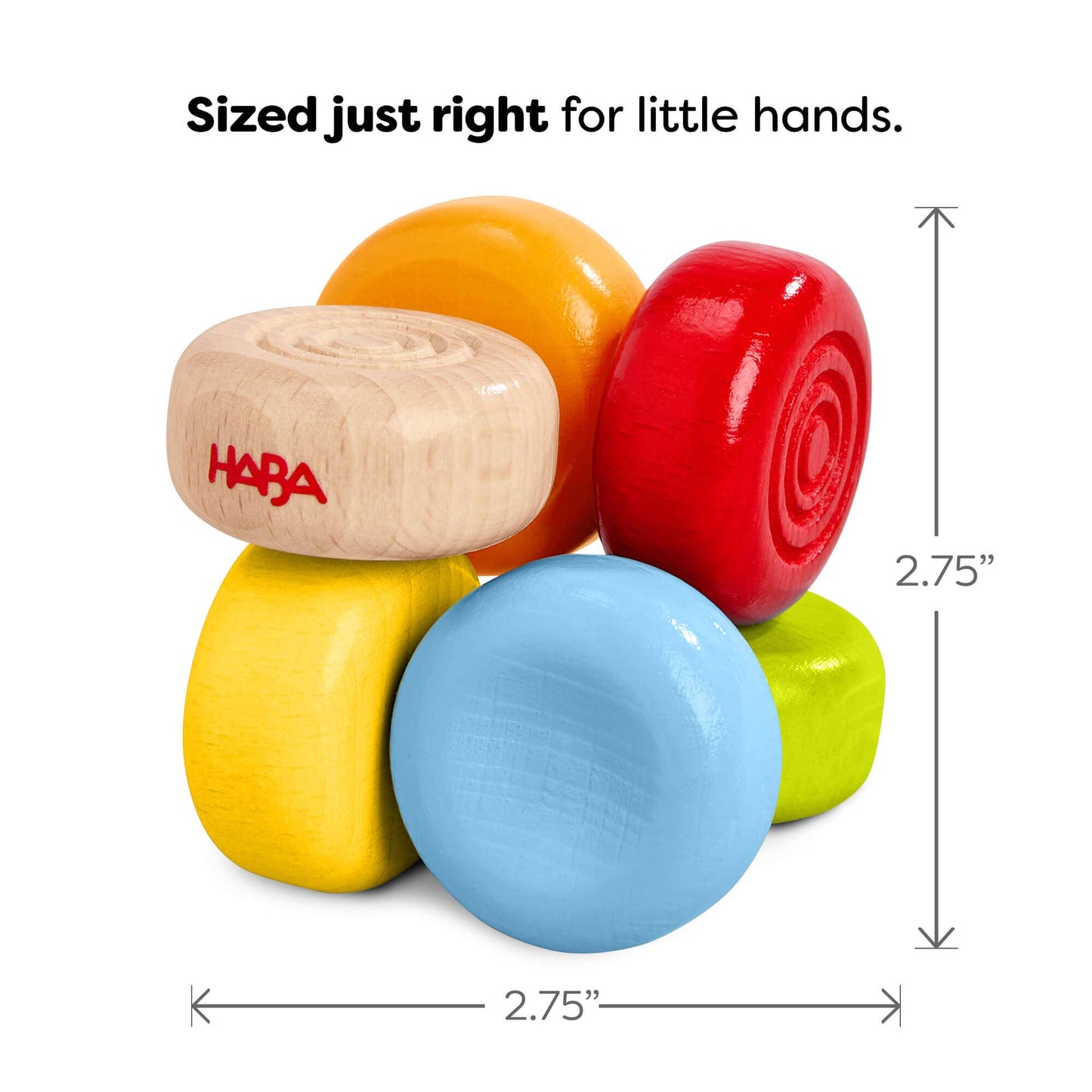 Color Drops Wooden Grasping and Teething Toy