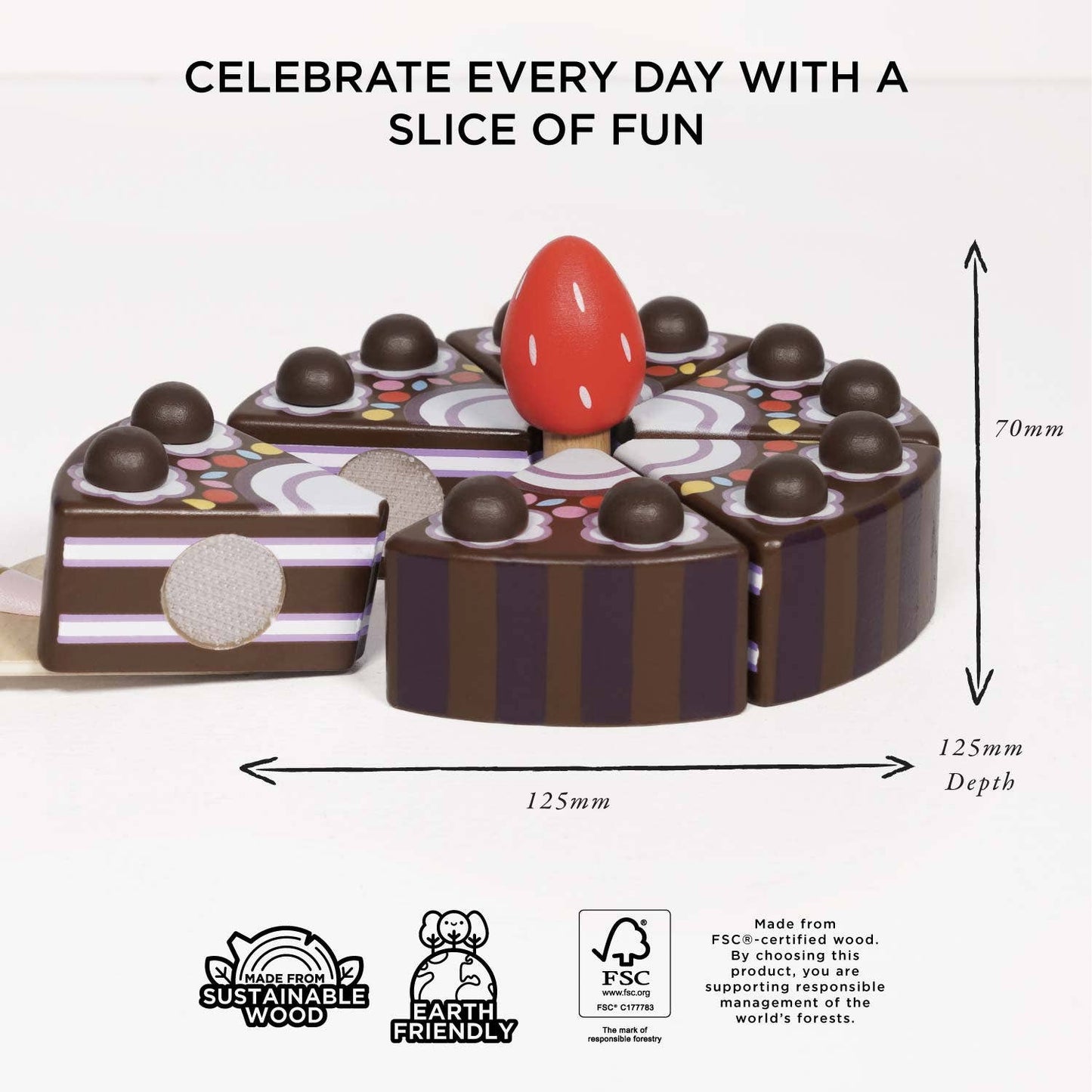 Chocolate Gateau Sliceable Cake