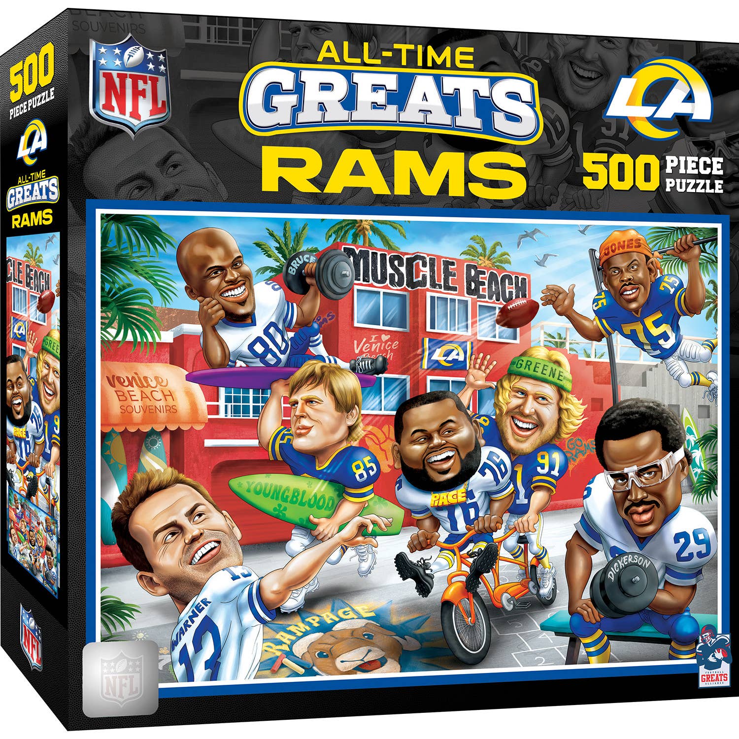 Union City Rams Los Angeles Rams - All Time Greats 500 Piece Puzzle – Union Street Toys