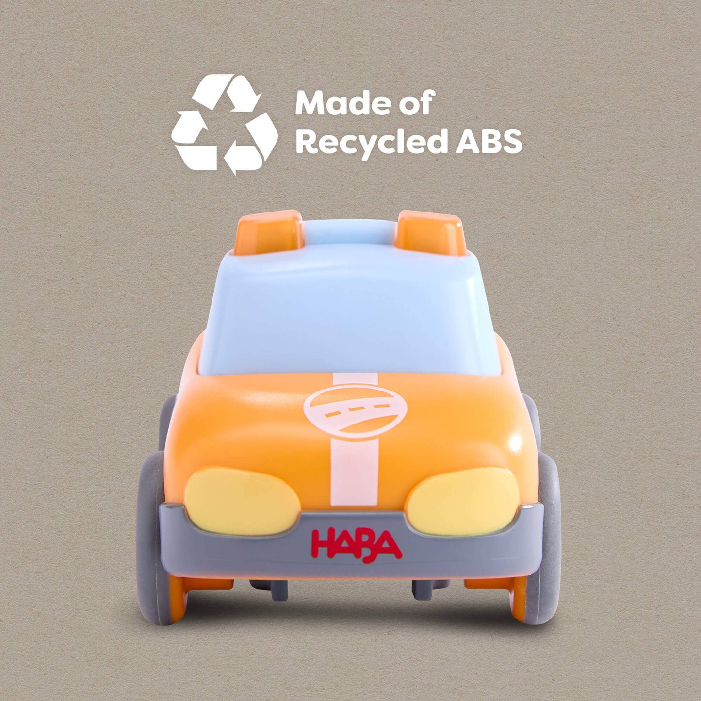 HABA Cars Yellow Pace Car with Momentum Motor – Recycled