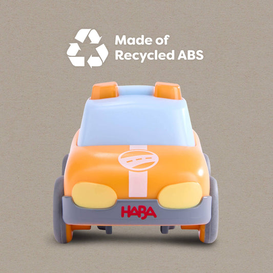HABA Cars Yellow Pace Car with Momentum Motor – Recycled
