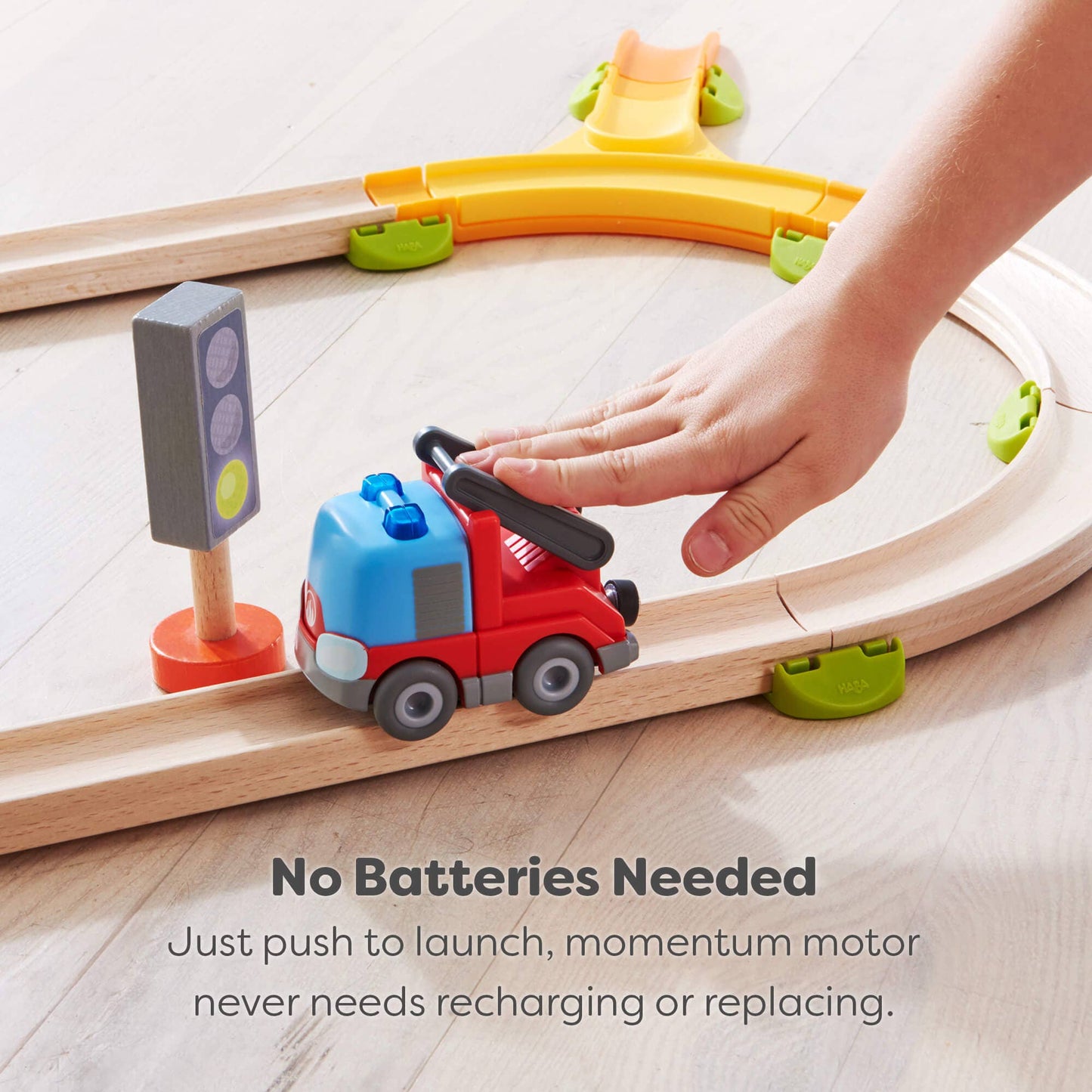 HABA Cars Fire Truck with Ladder with Momentum Motor