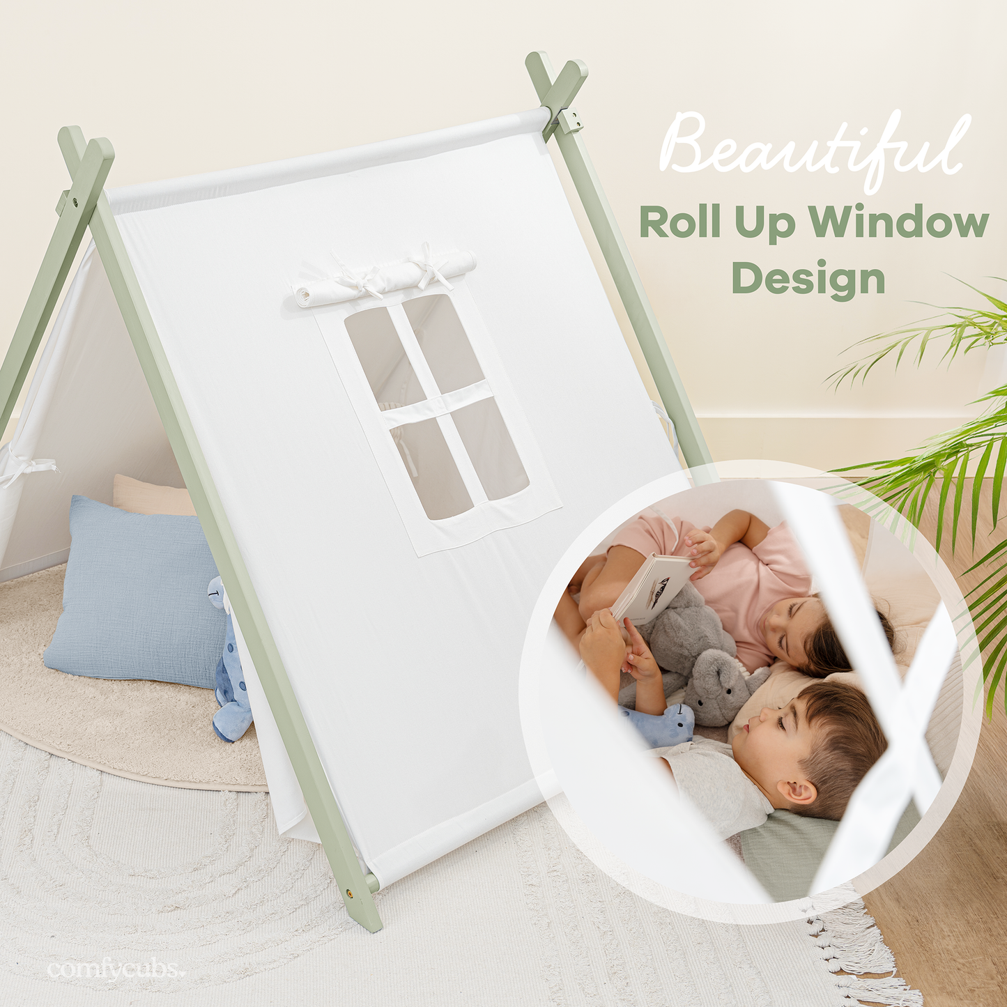 Kids Play Tent by Comfy Cubs: Sage